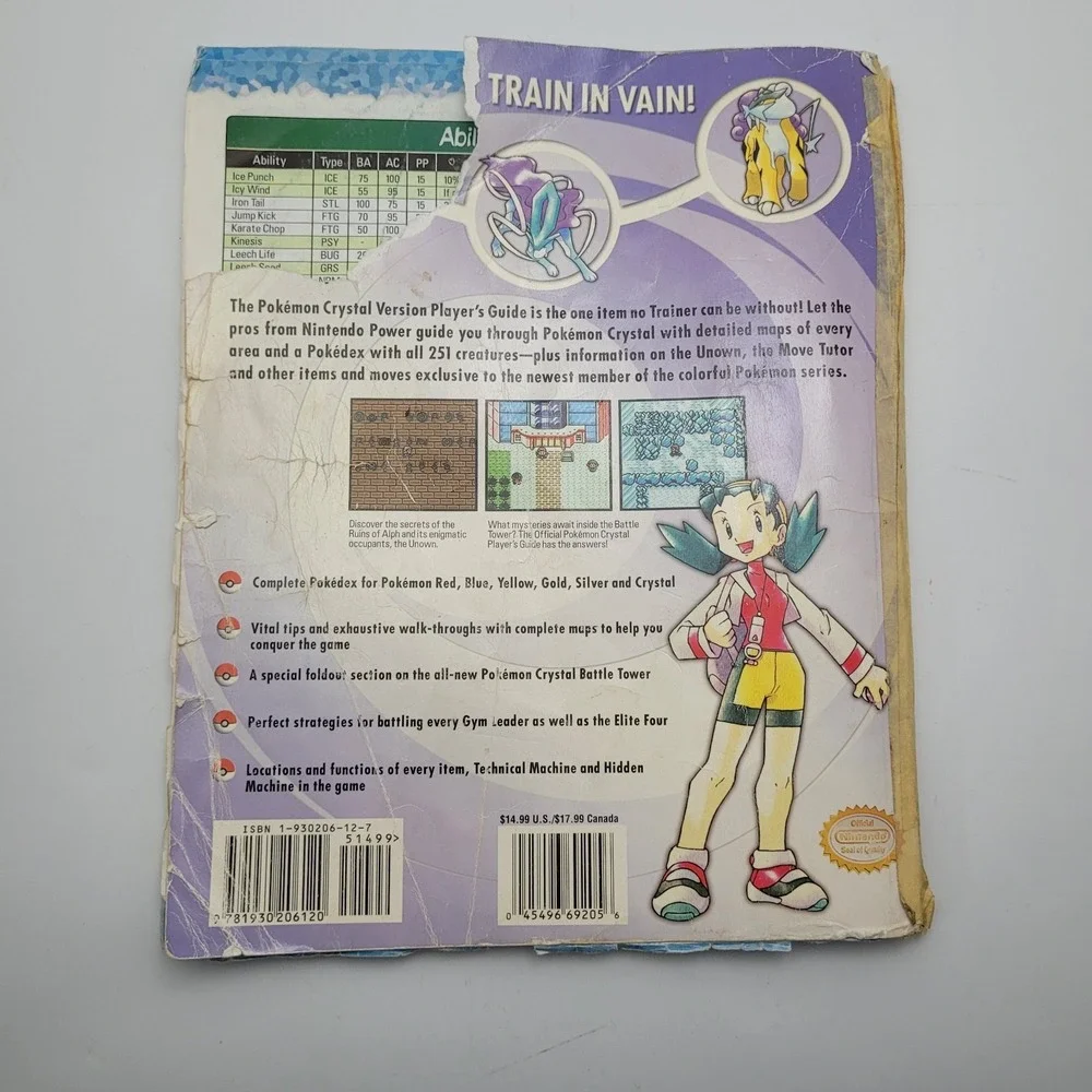 Pokemon Crystal Version Nintendo Power Official Player's Guide Strategy